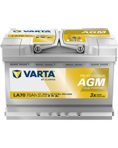 VARTA LA70 - 12V 70Ah (Dual Purpose AGM)