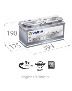 Varta H15 12V 105Ah (Start-Stopp bilbatteri)