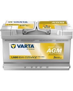 VARTA LA80 - 12V 80Ah (Dual Purpose AGM)