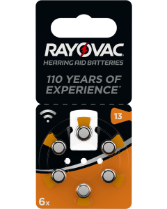 Rayovac Acoustic Special 13 (6 st.) Hörapparatsbatterier - 0% kvicksilver