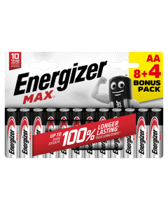 Energizer Max AA / E91 Batterier (12 Stk. Blister) (8 4)