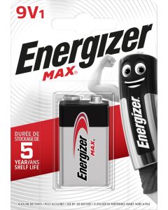 Energizer Max 9V / 522 Batteri (1 Stk. Blister)
