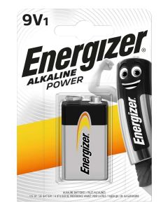 Energizer Alkaliska Power 9V / 522 Batteri (1 Stk. Blister)
