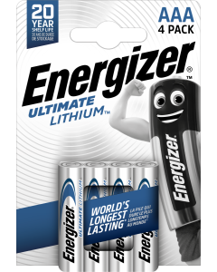 Energizer Ultimate Lithium AAA / E92 / L92 Batterier (4 Stk. Förpackning)