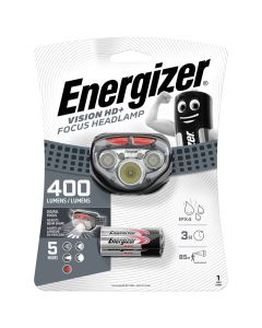 Energizer HL Vision HD+ Focus pannlampa 400 lumen inkl. 3 x AAA-batterier