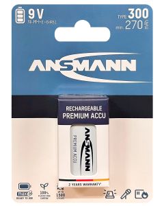 Ansmann Max-E - 9V 300 mAh Ready2use batteri