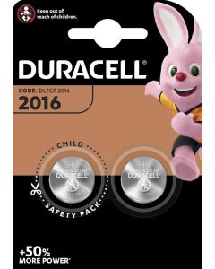 DURACELL DL2016 / CR2016 knappcell (2 st.)