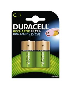 Duracell C / Baby Recharge Ultra Batterier (2 st.)