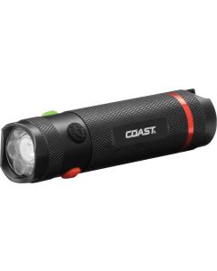 COAST TX12 Ficklampa 385 lumen med vitt, rött och grönt ljus - i presentask