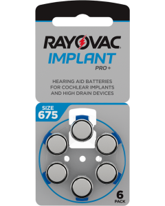 Rayovac Implant Pro+ ZA675 (6 st.) Hörapparatsbatteri