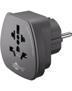 Resekontakt Universal-->Schucko, svart