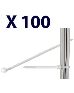 Kabel tie standard, natural - 300 mm, 3.5 mm (100 st.)