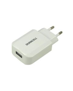 Duracell 230V till USB-laddare 2.1A t.ex. Kabel - Vit