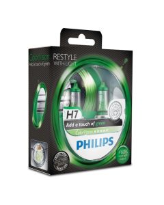 PHILIPS Billampa H7 COLORVISION, GRÖN - 2-pack
