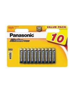 Panasonic Alkaline Power AAA Batterier - 10 St. Blisterförpackning