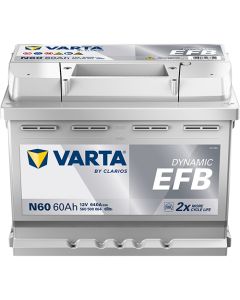 Varta Blue Dynamic EFB N60 - 12V 60Ah (Start-Stop bilbatteri)