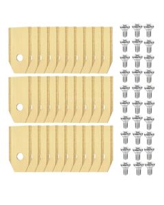 30x Knivar till Husqvarna Automower / Gardena / Greenworks Optimow - Titanbelagt stål inkl. Skruvar - Japcell