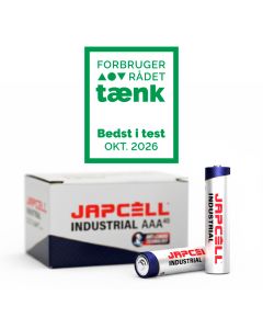 Japcell Industrial AAA/LR03 alkaliska batterier – 40 stycken