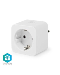 Nedis, SmartLife Plug, Strömmätare, 3680 W, Schuko/Typ F (CEE 7/7), -20-50 °C, Vit