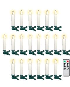 Goobay LED julgransbelysning inkl. Fjärrkontroll, vit, 20 st.