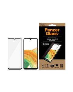 PanzerGlass Samsung Galaxy A33 5G Case Friendly, Svart - Edge-to-Edge
