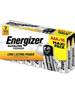Energizer Alkaline Power AAA / E92 Batterier (16 Stk. Förpackning)