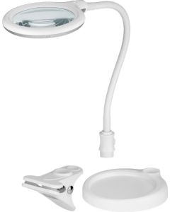 Goobay LED bord og klips forstørrelseslampe, 480lm, 6W