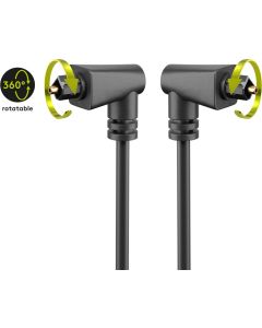 Goobay Toslink -kabelfack 2 -vinklat och roterande 90 ° - 1m