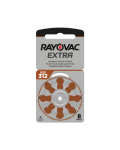 Rayovac Extra 312 (8 st) Hörselapparatbatterier - 0% kvicksilver
