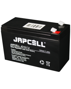 JAPCELL JC12-7.2 F1 (4.8mm) AGM-batteri