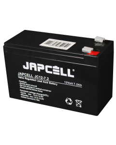 JAPCELL JC12-7.2 F2 (6.3mm) AGM-batteri