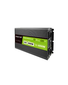 Green Cell Inverter med LCD-display för bil 24V till 230V, 3000W/6000W Pure Sine