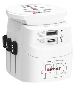Skross RESESTICK PRO Hele Världen 30 W PD + 1x USB-A/1x USB-C