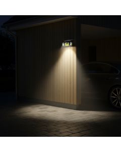 Utomhusvägglampa med solceller 270 grader 300 lumen