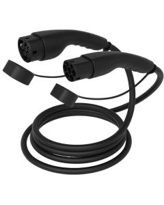 Typ 2 Laddkabel för elbil - 22kW 3m, svart