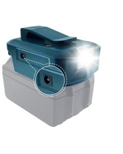Adapter till powerbank för Bosch Green Series 18V med LED-lampa och USB-C