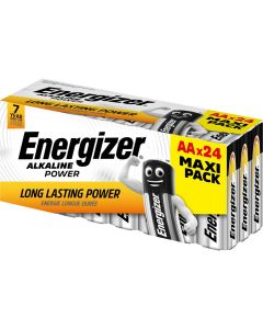 Energizer Alkaline Power AA / E91-batterier (24 st. Förpackning)