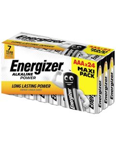 Energizer Alkaline Power AAA / E92-batterier (24 st. Förpackning)