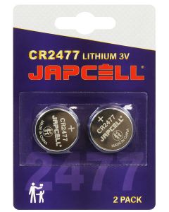Japcell Litium CR2477-Batterier - 2 st.