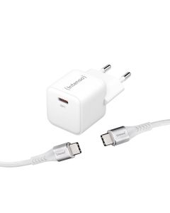 Intenso® USB-C GaN Power laddare 30W PD/QC inkl. USB-C kabel