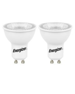 Energizer GU10 LED-lampa 4,2W (345lm), 3000K, varmvit, 2 st.