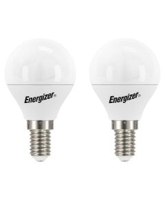 Energizer E14 LED-kronlampa 4,9W, (470lm), 3000K, varmvit, 2 st.