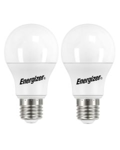 Energizer E27 LED GLS glödlampa 8,8W (806lm), 3000K, varmvit, 2 st.