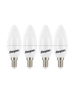 Energizer E14 LED 4,9W (470lm), 3000K, varmvit, 4 st.