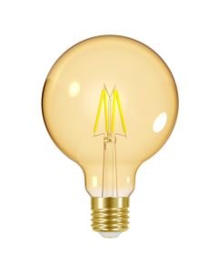 Energizer E27 LED-lampa GOLD, G95, 5W (470lm), 2200K, Varmvit, Dimbar