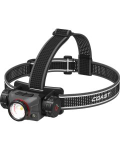 Coast XPH40R uppladdningsbar pannlampa med magnet, färger och röststyrning, 3000 lumen