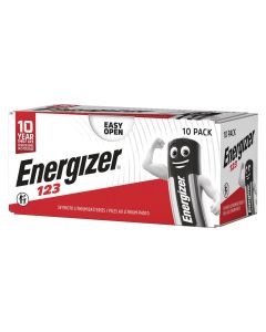 Energizer CR123 litiumbatterier - 10 st.