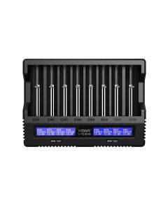 Xtar VC8S-laddare för att ladda 8 st. Li-ion- och NiMH-batterier