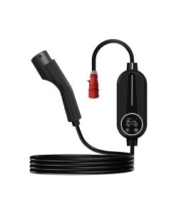 Portabel typ 2-laddare för elbil - 16A - 11kW - 5m (Typ B RCD)
