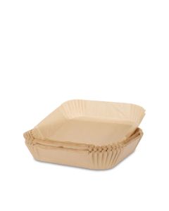 Airfryer pappersformar oblekta, kvadratiska 20x20 cm - 100 st.